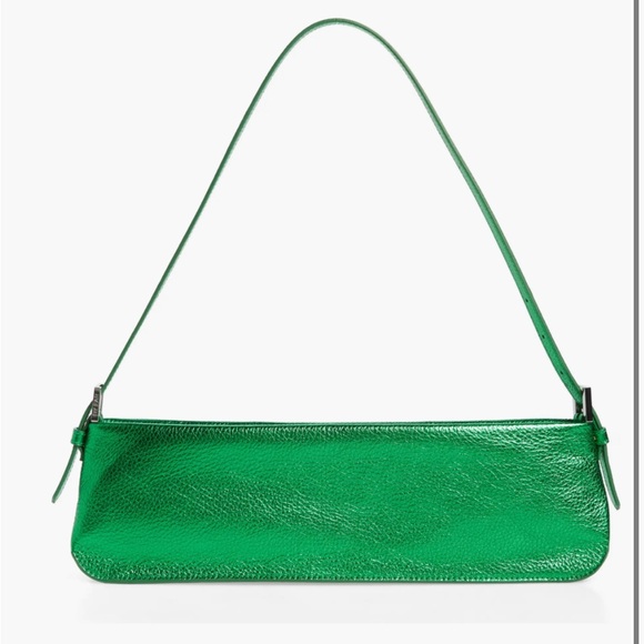 By Fair Dulce Long Metallic Leather Shoulder Bag green - Picture 3 of 16